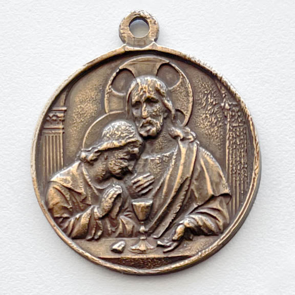 1484 – MEDAL, Jesus and St. John the Evangelist/First Communion