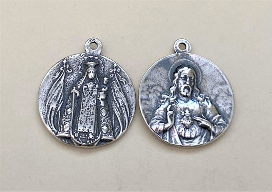 034 - Medal - Our Lady W/Banners - Sacred Heart