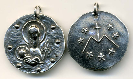 1034 - Medal - Mary w/Baby Jesus