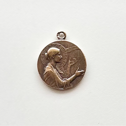 1075-M - Medal - St. Cecelia w/Song Bird