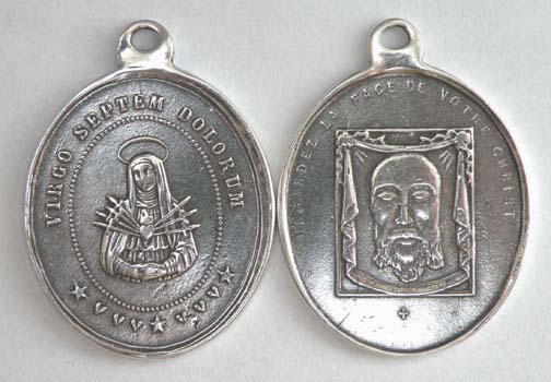 1082 - Medal - Seven Sorrows #2 - Veiled Face of Jesus