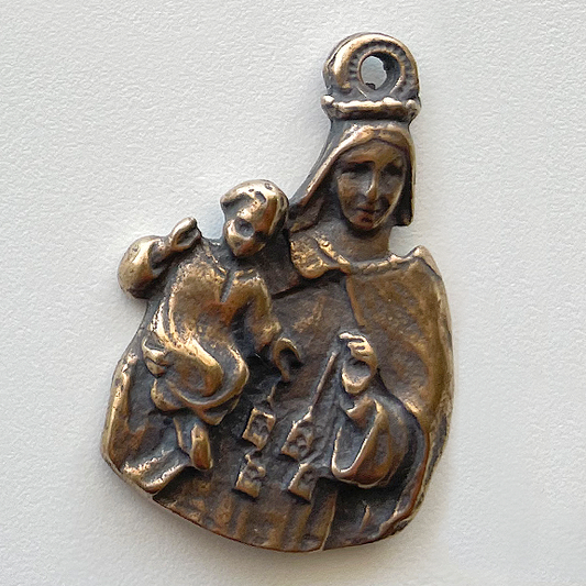 1090 - Medal - Mary and Baby Jesus, Figural