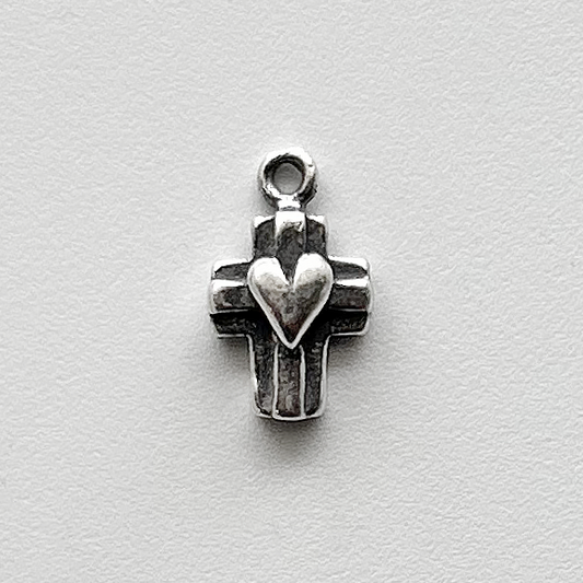 1156 - Medal/Cross - Little Cross with Heart