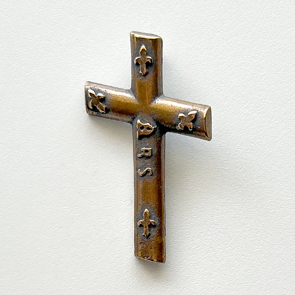 1200 - CROSS, with Fleur De Lis, "Ars," Associated with St. John Vianney, France