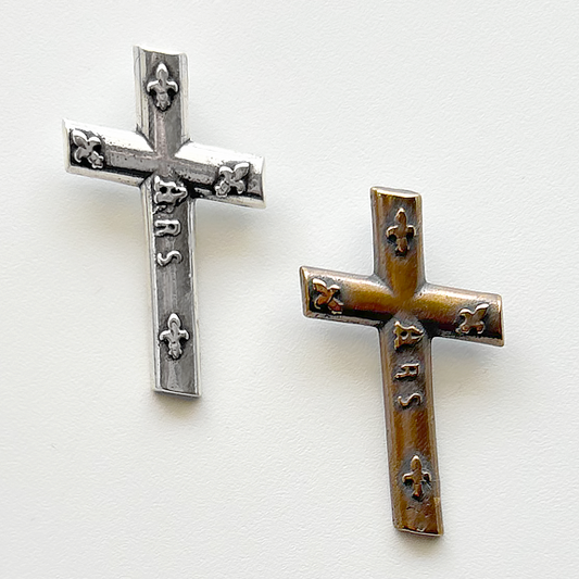 1200 - CROSS, with Fleur De Lis, "Ars," Associated with St. John Vianney, France