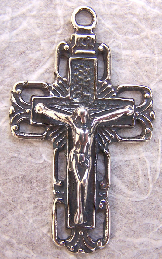 1216 - Crucifix - Open Squares - 1 3/4""