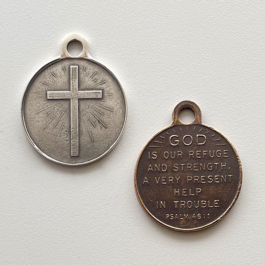 1232 - Medal - God is our Refuge - 1"