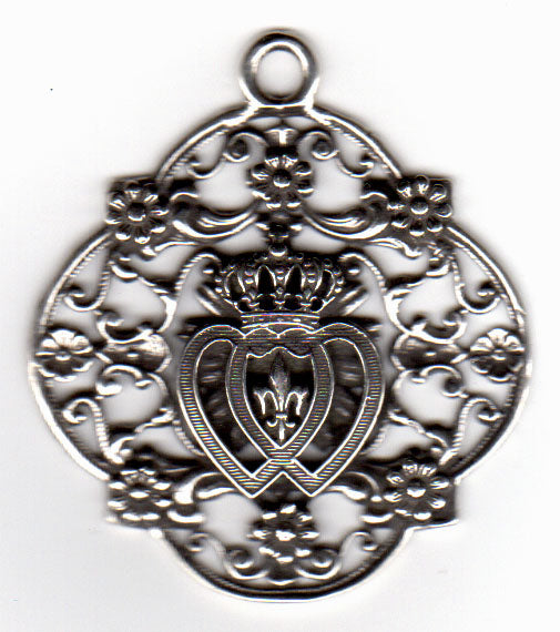 1259 - Medal - Ornate Twin Hearts