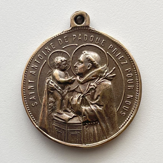 1282 - MEDAL - St. Hubert/St. Anthony of Padua 1⅝"