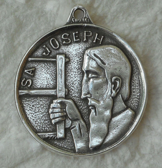 1304M - MEDAL, St. Joseph with Tools