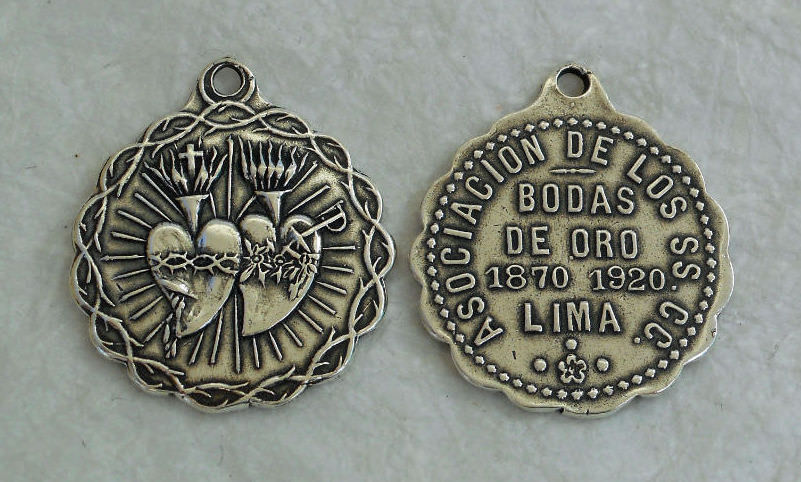 1329 MEDAL, Twin Hearts, Lima 1""