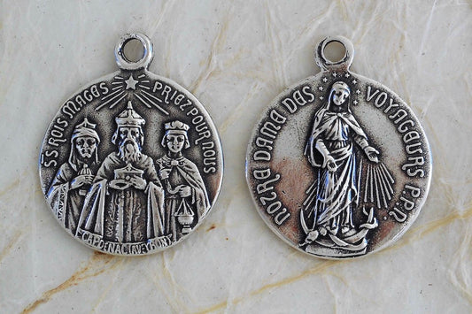 1354 MEDAL, Three Magi/Our Lady of Travelers