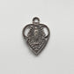 1372 -  MEDAL, Heart Shaped, Our Lady of Lourdes, Delicate