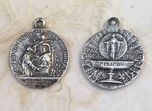 1417 – MEDAL - Pax Christi, Eucharist/ Our Lady of Peace,  St. Dominic