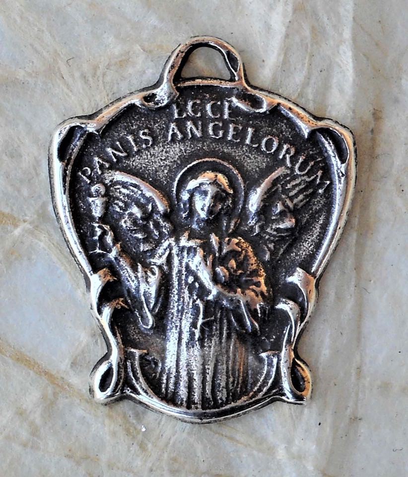 1453 MEDAL, PENDANT, CHARM - Behold the Bread of Angels