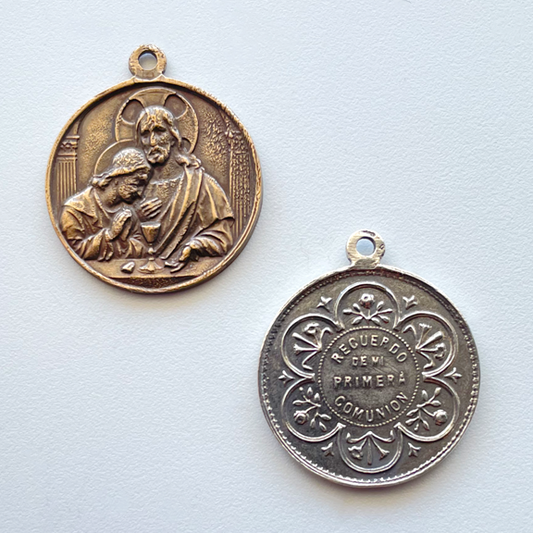 1484 – MEDAL, Jesus and St. John the Evangelist/First Communion