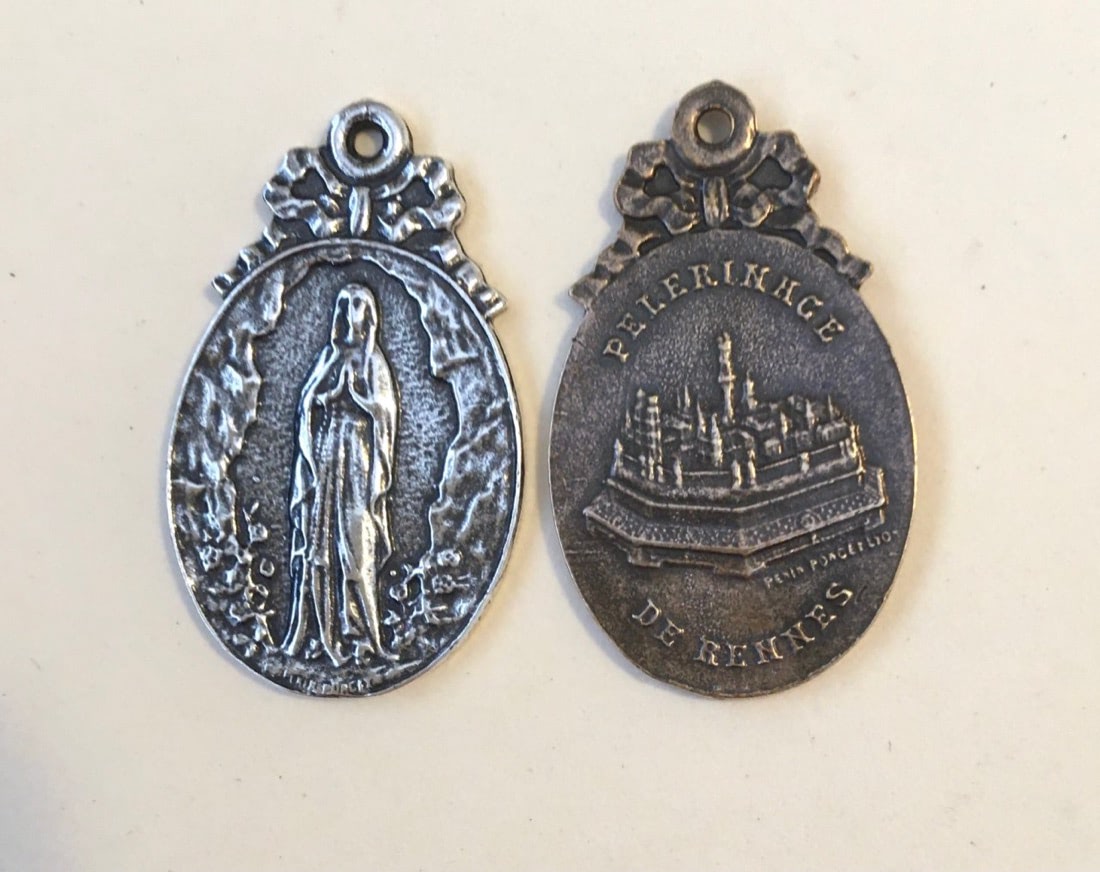 1566 – MEDAL, Immaculate Mary/Pilgrimage to Rennes, France