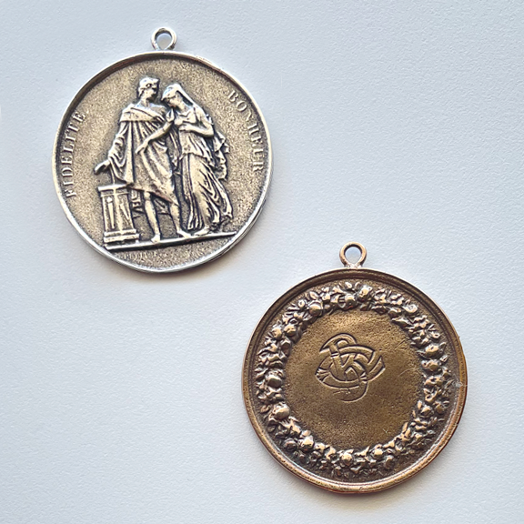 1583M MEDAL, Marriage - Fidelity,  1-3/8”