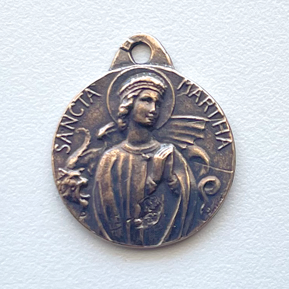 1592 MEDAL, St. Martha and the Dragon, 3/4"
