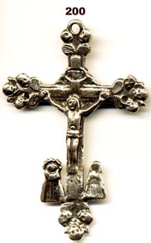 200 - Crucifix, Old Martyr, Latin America