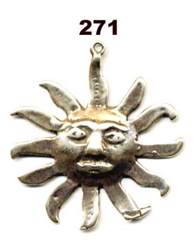 271 - Pendant, Large Sun with Rays