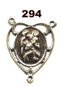 294 - CENTER -Heart, St. Christopher