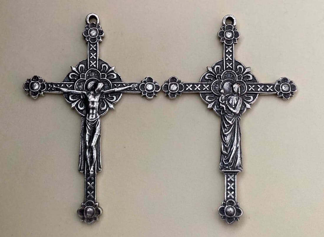 380 - Crucifix, Renaissance, Double Sided