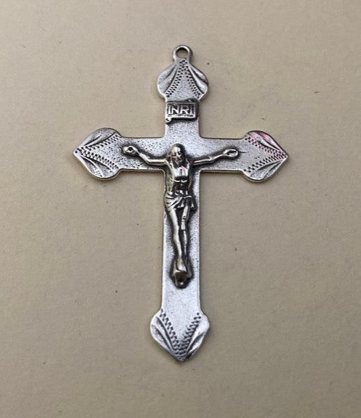384 - Crucifix, 19C, Etched