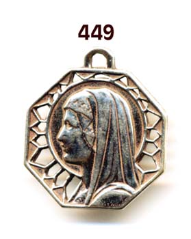 449 - Medal, Mary, Openwork