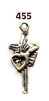 455 - Crucifix, with Heart, Latin America