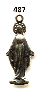 487 - Medal, Figural, Mary/Miraculous