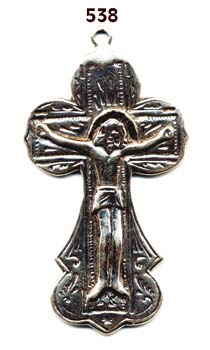 538 - Crucifix, Russian 18C
