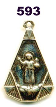 593 - Medal, Boy Jesus, Guardian Angel