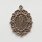 615 - Medal, St. Anne, Lace Edge, Stars