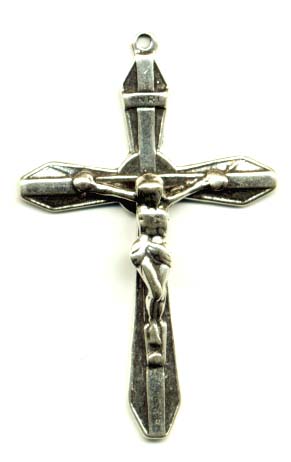 653 - Crucifix, old Roma, Art Deco