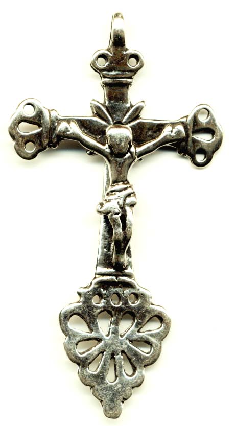 654 - Crucifix, Childs, Latin America 18C