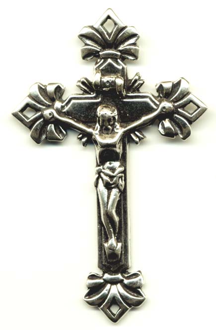 669 - Crucifix, Diamond Bows