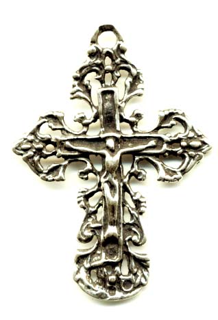 672 - Crucifix, Lace and Filigree, Small