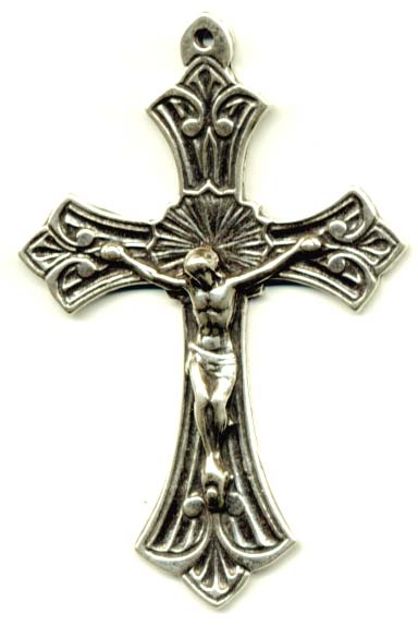681 - Crucifix, Scrolled Pattern