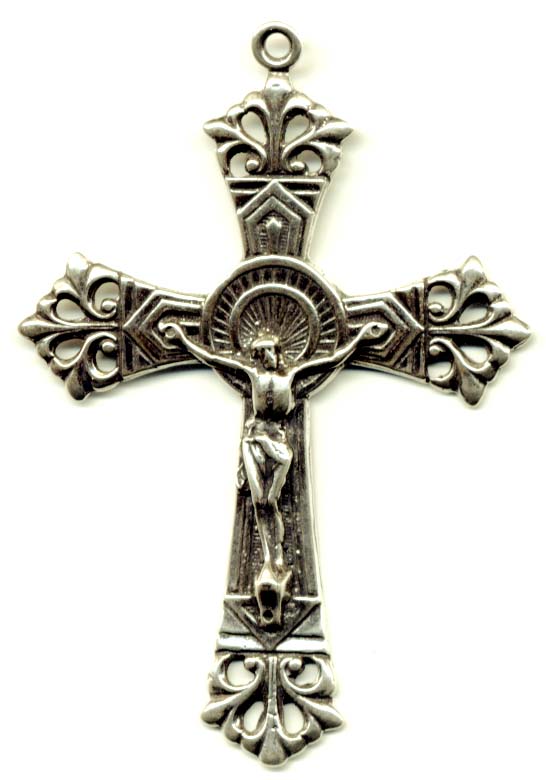 698 - Crucifix, Double Nimbus, Large – Equatoria LLC