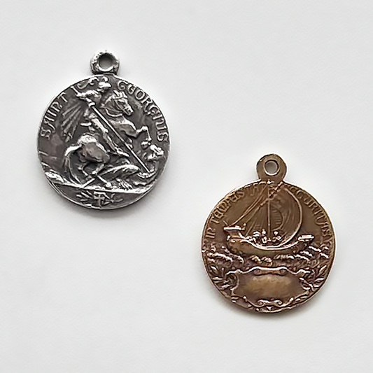 752 - Medal, St. George/Ancient Sailing Ship