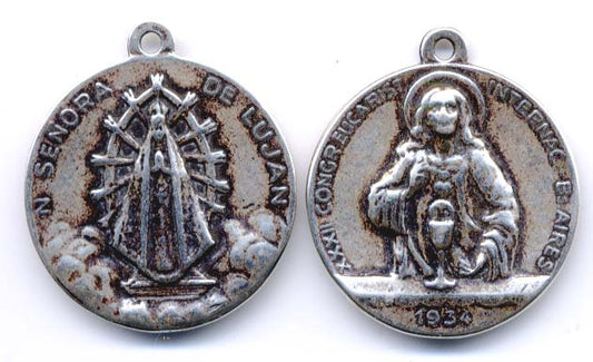 760 - Medal, Our Lady of Lujan, Sacred Heart