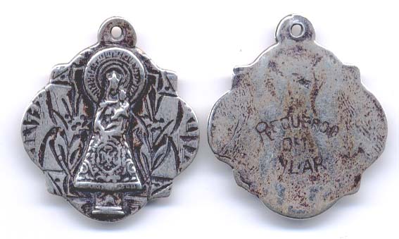 765 - Medal, Our Lady of the Pillar, 18C
