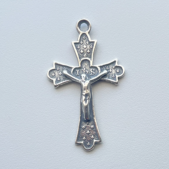 817 - Crucifix, Little Fleur de Lis