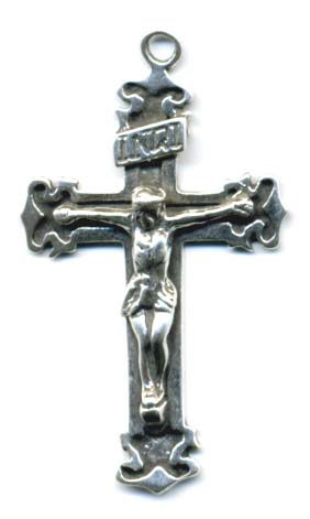 847 - Crucifix, Imbedded Design