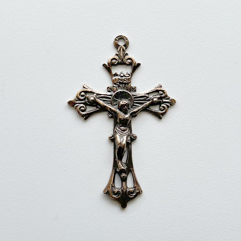 849 - Crucifix, Scrolled Openwork