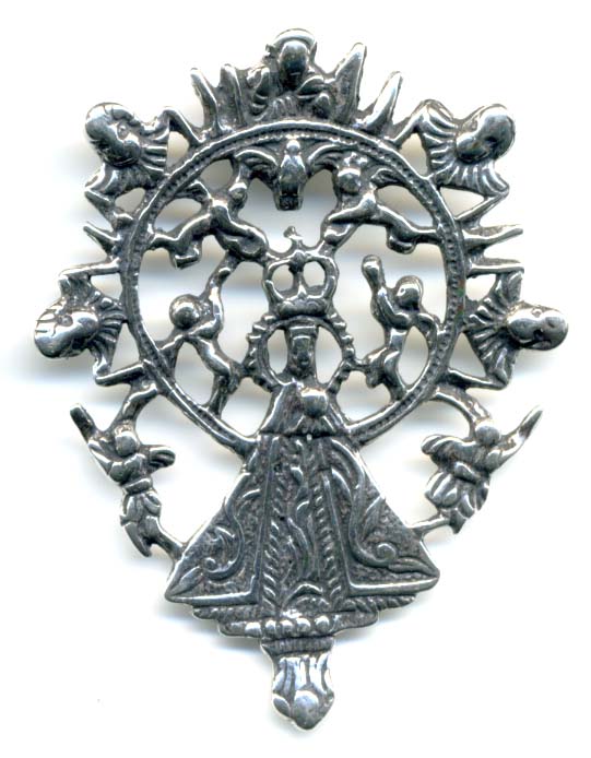 917 - Medal / Pendant, Our Lady with Angels