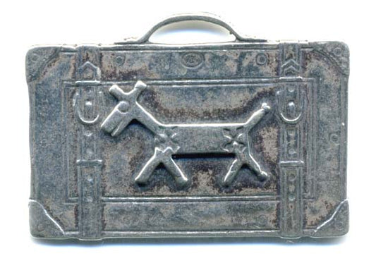 920 - Charm / Pendant - Suitcase with Horse
