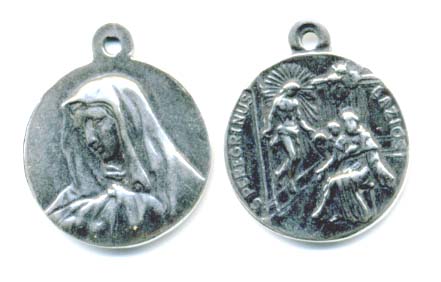 933 - Medal - St. Peregrinus - Peregrine/Sorrowful Mary