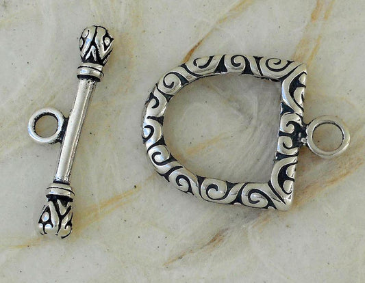 969  CLASP, Toggle with Etched Patterns
